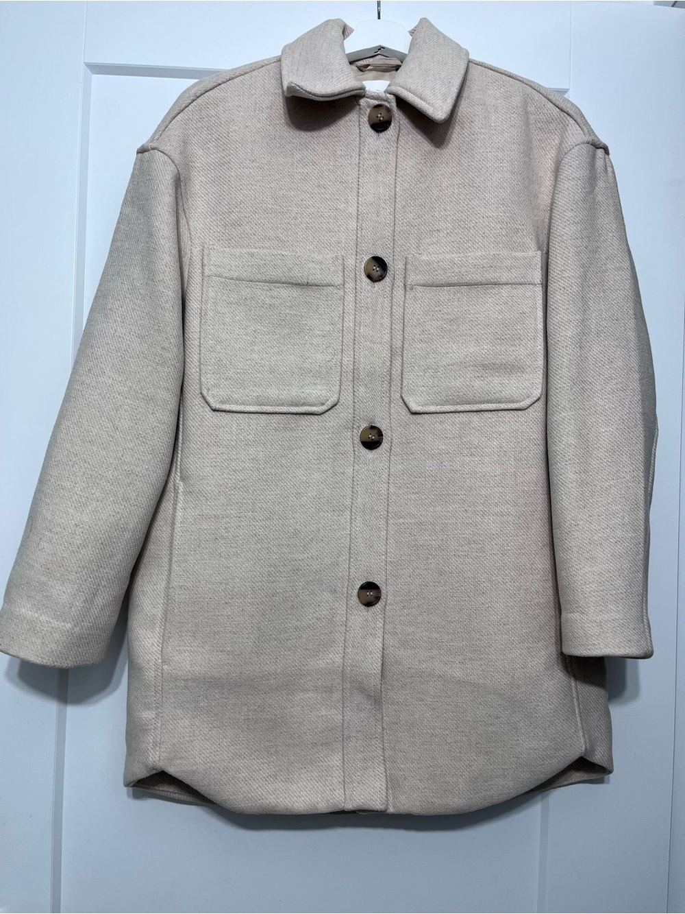 H&M NWOT Oversized Oatmeal Jacket Shacket